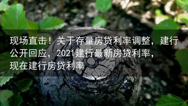 现场直击！关于存量房贷利率调整，建行公开回应，2021建行最新房贷利率，现在建行房贷利率