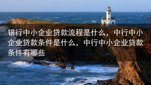 银行中小企业贷款流程是什么，中行中小企业贷款条件是什么，中行中小企业贷款条件有哪些