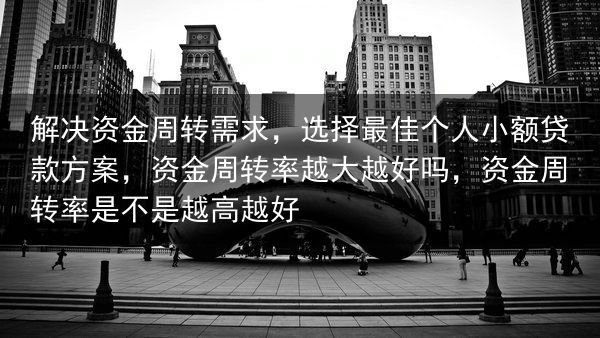 解决资金周转需求，选择最佳个人小额贷款方案，资金周转率越大越好吗，资金周转率是不是越高越好