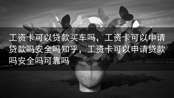 工资卡可以贷款买车吗，工资卡可以申请贷款吗安全吗知乎，工资卡可以申请贷款吗安全吗可靠吗
