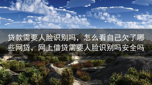 贷款需要人脸识别吗，怎么看自己欠了哪些网贷，网上借贷需要人脸识别吗安全吗